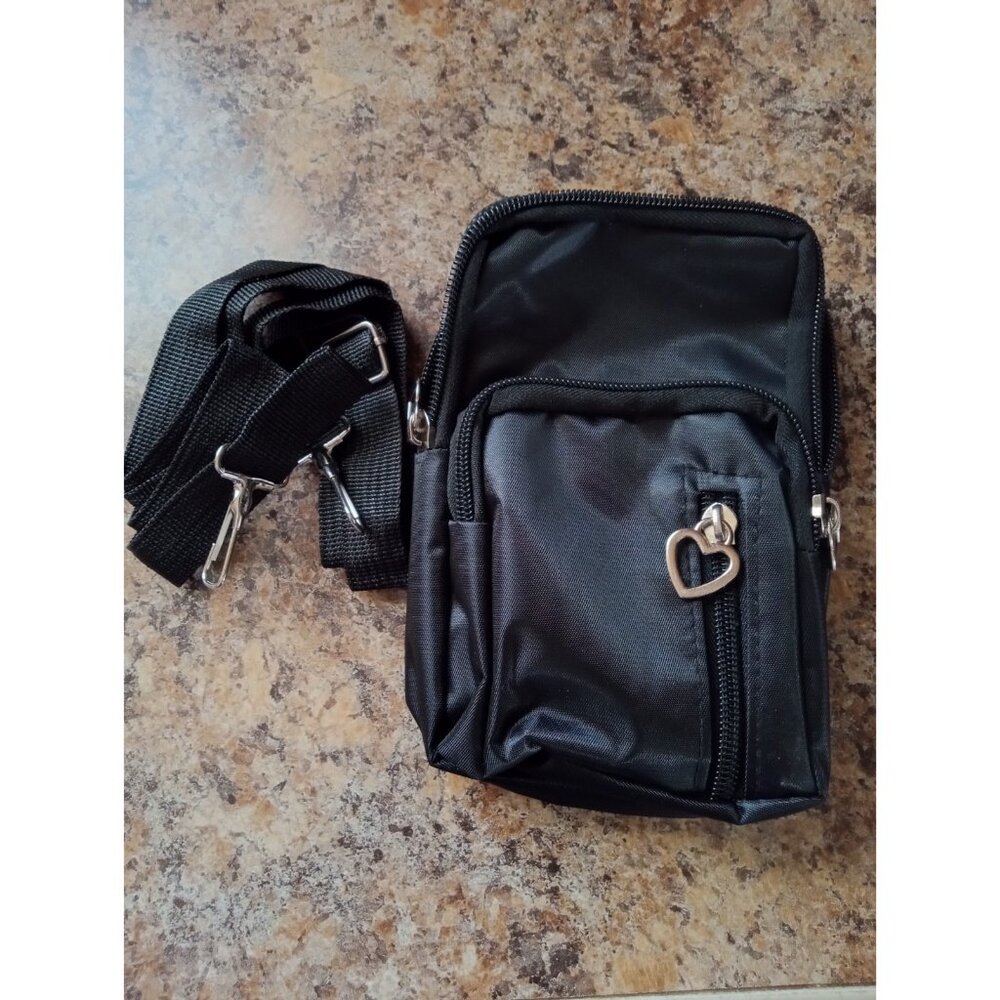 Crossbody Bag Cell Phone Purse Travel Pouch Small Shoulder Bag For Women Black